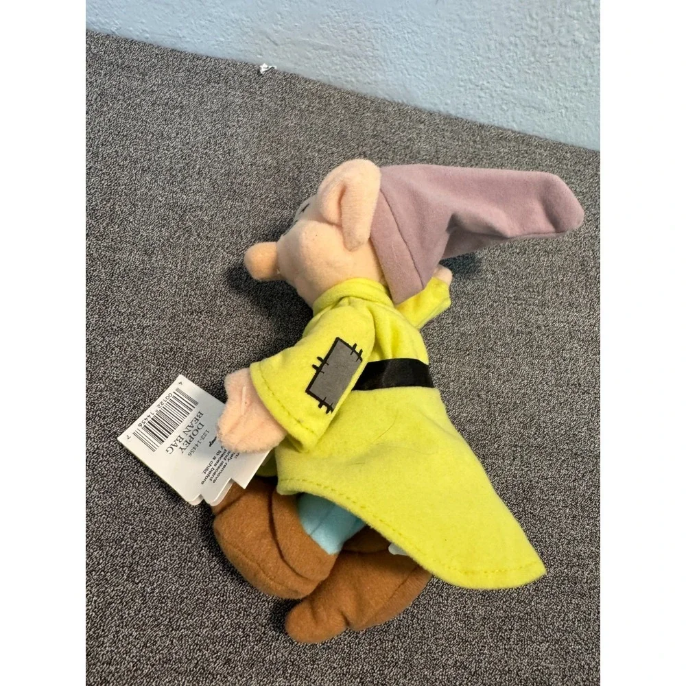 Vintage Walt Disney World Snow White Dopey Mini Bean Bag Stuffed Plush Toy 7